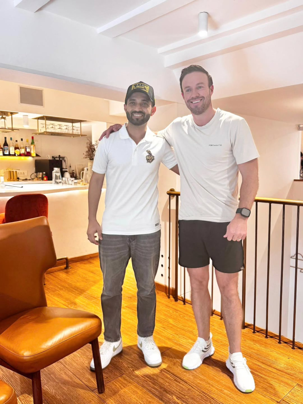 Rahane Praises Ab De Villiers In Candid Chat Indian cricket star credits banter with legend for milestone century in candid chat on air