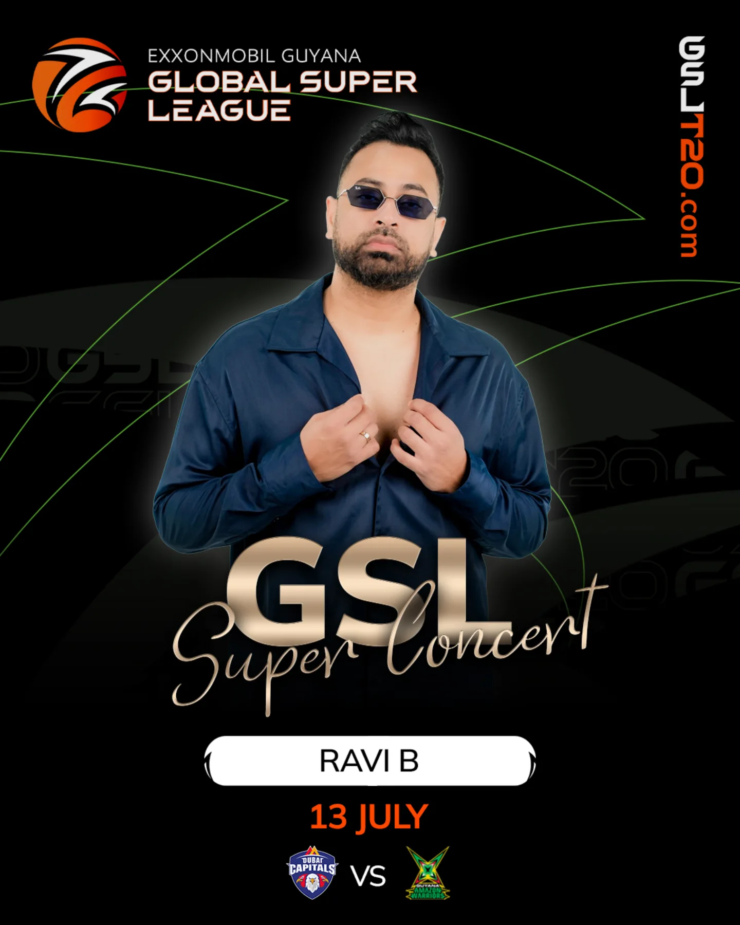 Ravi B Electrifies Guyana National Stadium Chutney superstar Ravi B thrills fans at the GSL Super Concert Series on July 13th live!!.
