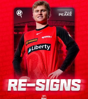 Renegades Re-Sign Young Gun Oliver Peake For BBL15