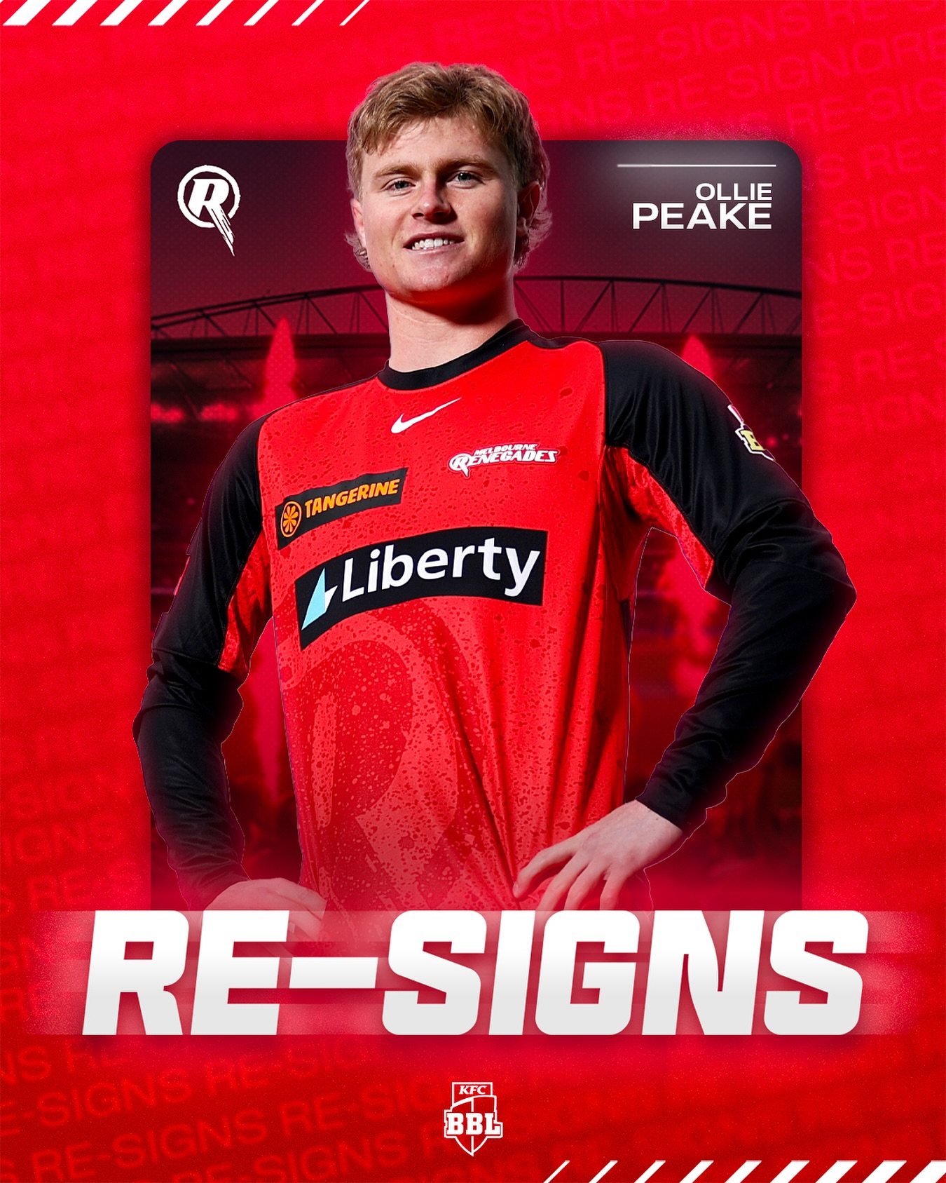 Renegades secure Oliver Peake, igniting hope for an exciting BBL15 season set to shine now