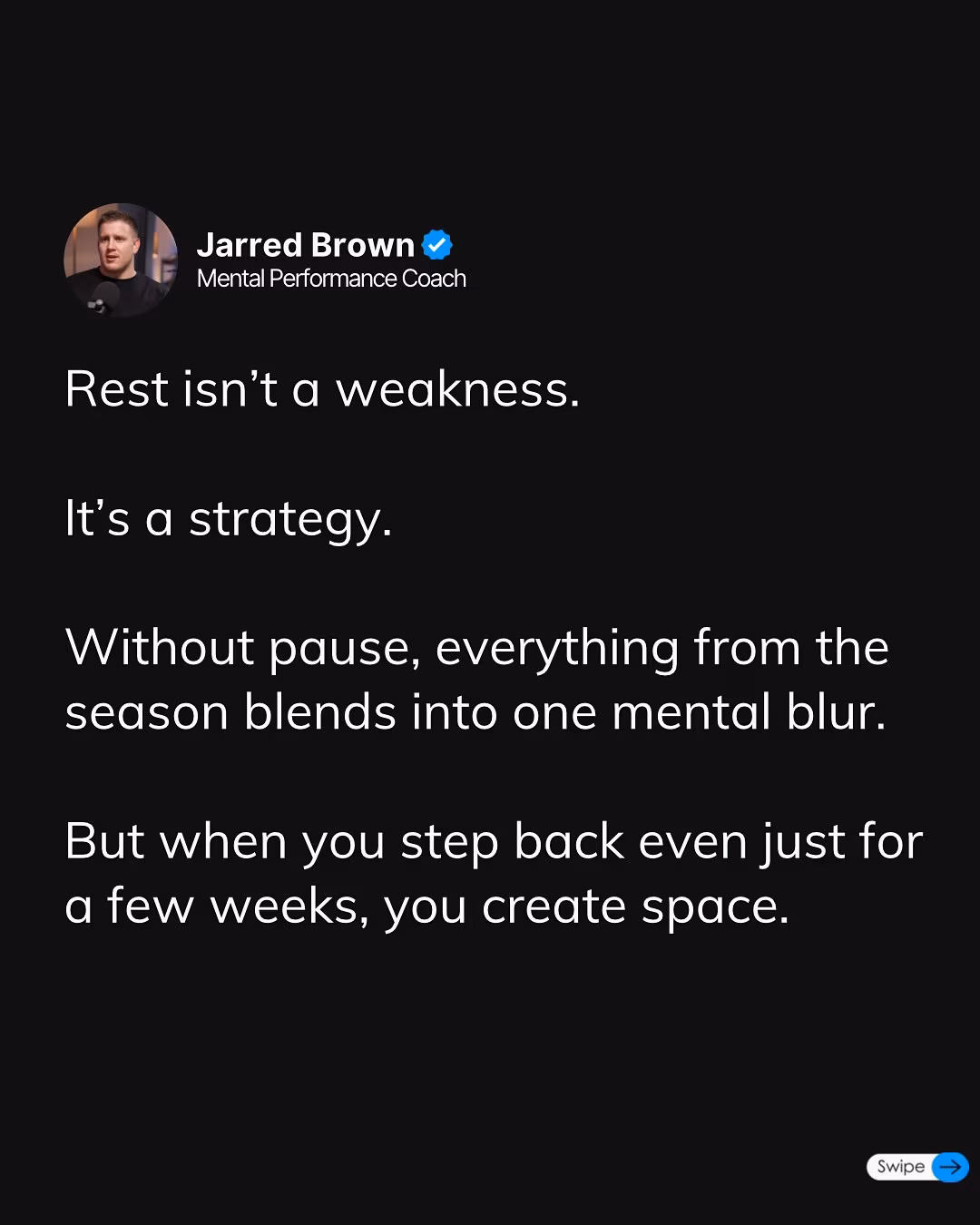 Rest As A Strategy For Athletic Excellence
