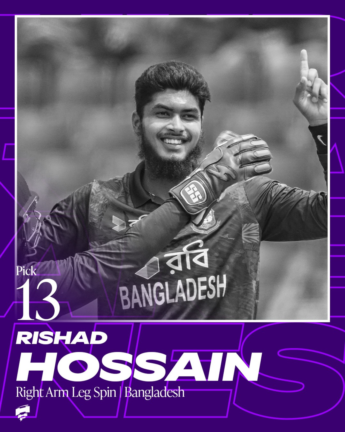 Rishad Hossain Signs With Hobart Hurricanes Bangladeshi spinner signs at Pick 13 with Hurricanes, igniting buzz in Aussie T20 Season!
