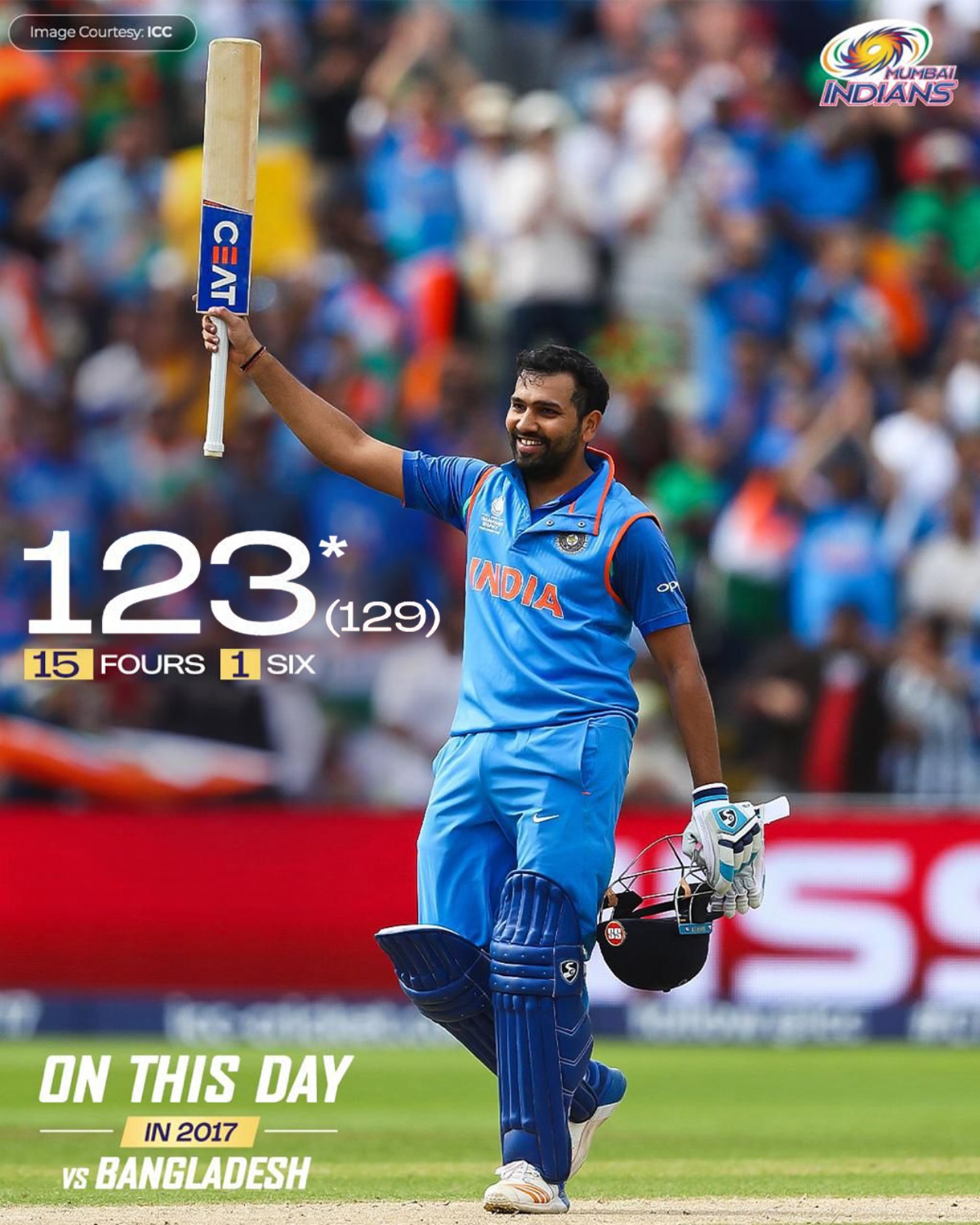Rohit Sharma’s Century Shines in Bangladesh Clash Rohit’s blazing 100 ignited Bangladesh arena on #OnThisDay, showcasing Mumbai style - lit