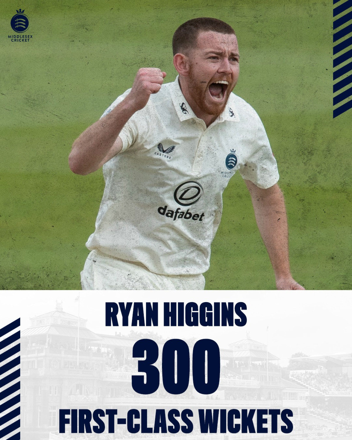 Ryan Higgins Reaches 300 First-Class Wickets Celebrating a milestone as Ryan Higgins joins the elite club with 300 first-class wickets.
