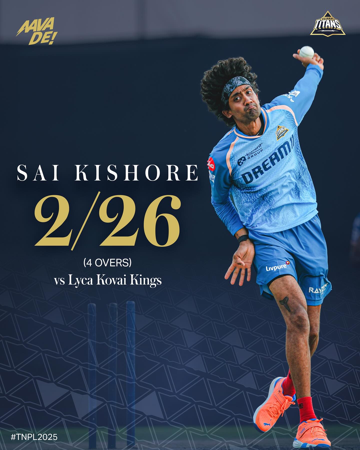Sai Kishore Shines In TNPL2025 Display Sai Kishore shines as captain, lifting hopes and fueling TNPL2025 excitement throughout!!!.