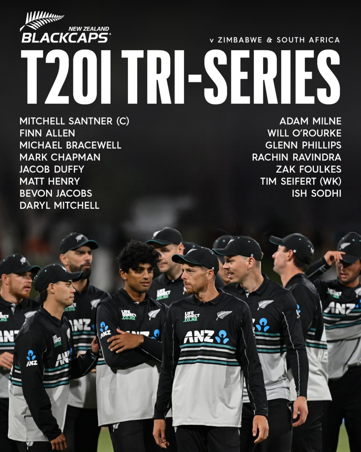 Santner Leads BLACKCAPS on Zimbabwe White Ball Tour Mitch Santner captains NZ cricket in their first Zimbabwe white-ball tour since 2015 Now.