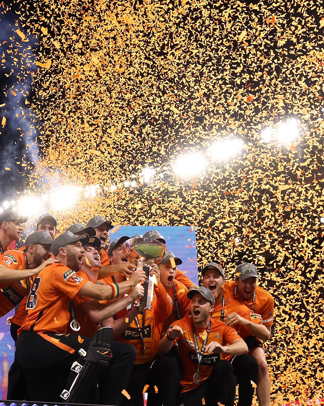 Scorchers Warm Up In Fiery Orange Display