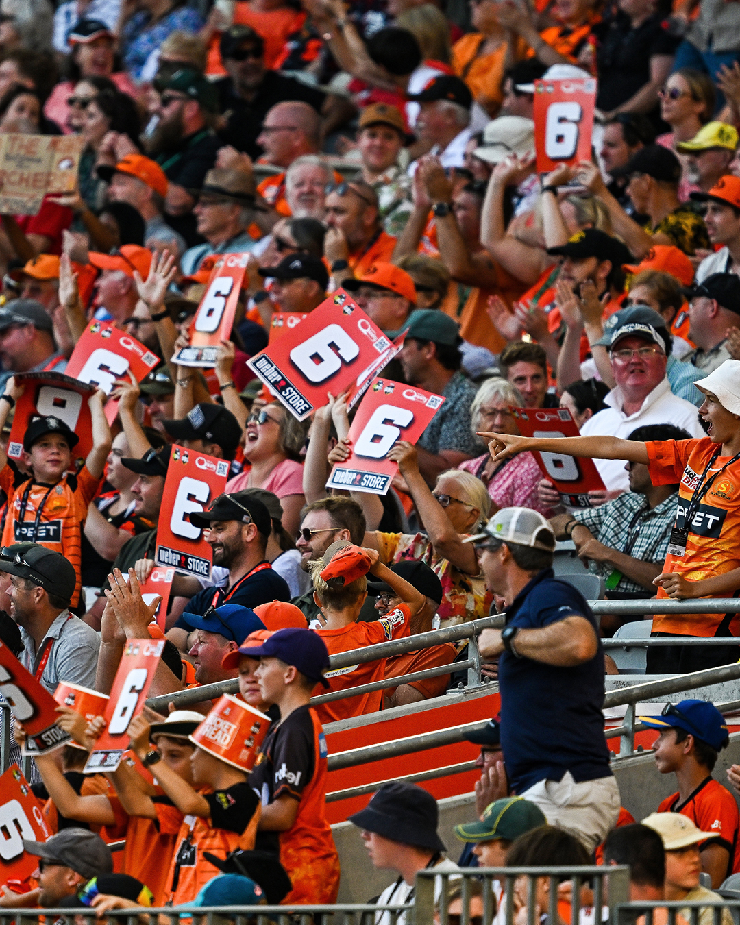 Scorchers Warm Up In Fiery Orange Display