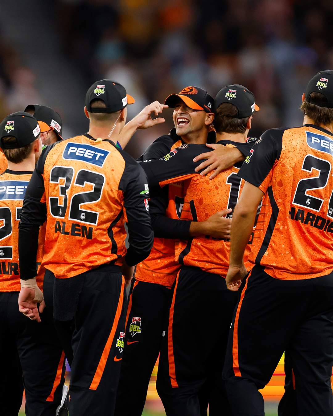 Scorchers Warm Up In Fiery Orange Display