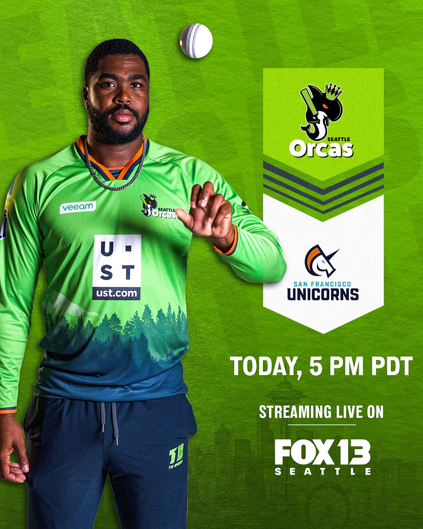 Seattle Orcas Inspire Fans at MLC2025 Watch live as diehard fans back Seattle Orcas, igniting America’s cricket passion on FOX13