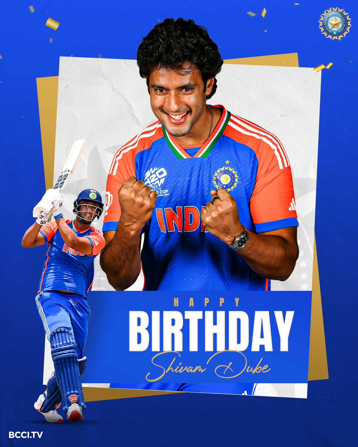 Shivam Dube Celebrates Birthday With Team India Team India proudly celebrates all-rounder Shivam Dube’s birthday with success and spirit!!