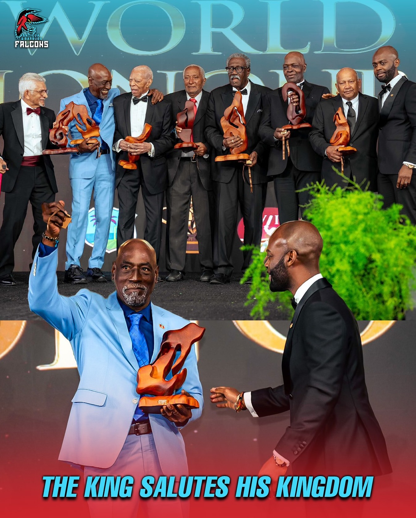 Honoring cricket legends at the gala with timeless pride, celebrating 1975 World Cup glory.