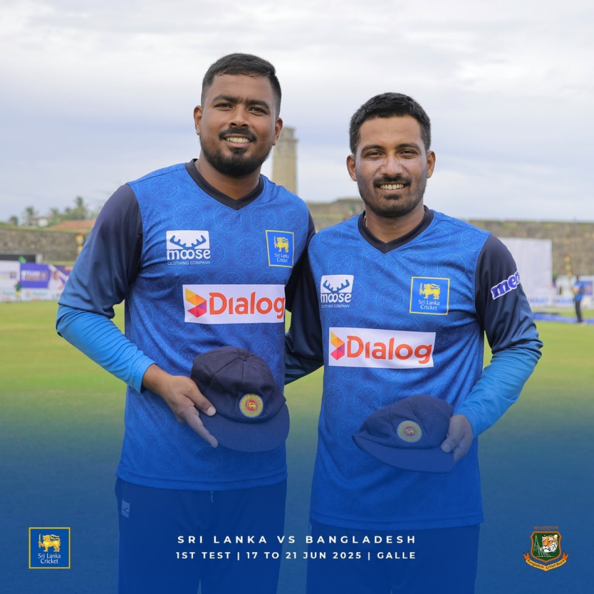 Sri Lanka Test Cap Presentation Inspires New Debutants Pride fills Galle as two debutants receive their Test caps on a historic day for Sri Lanka