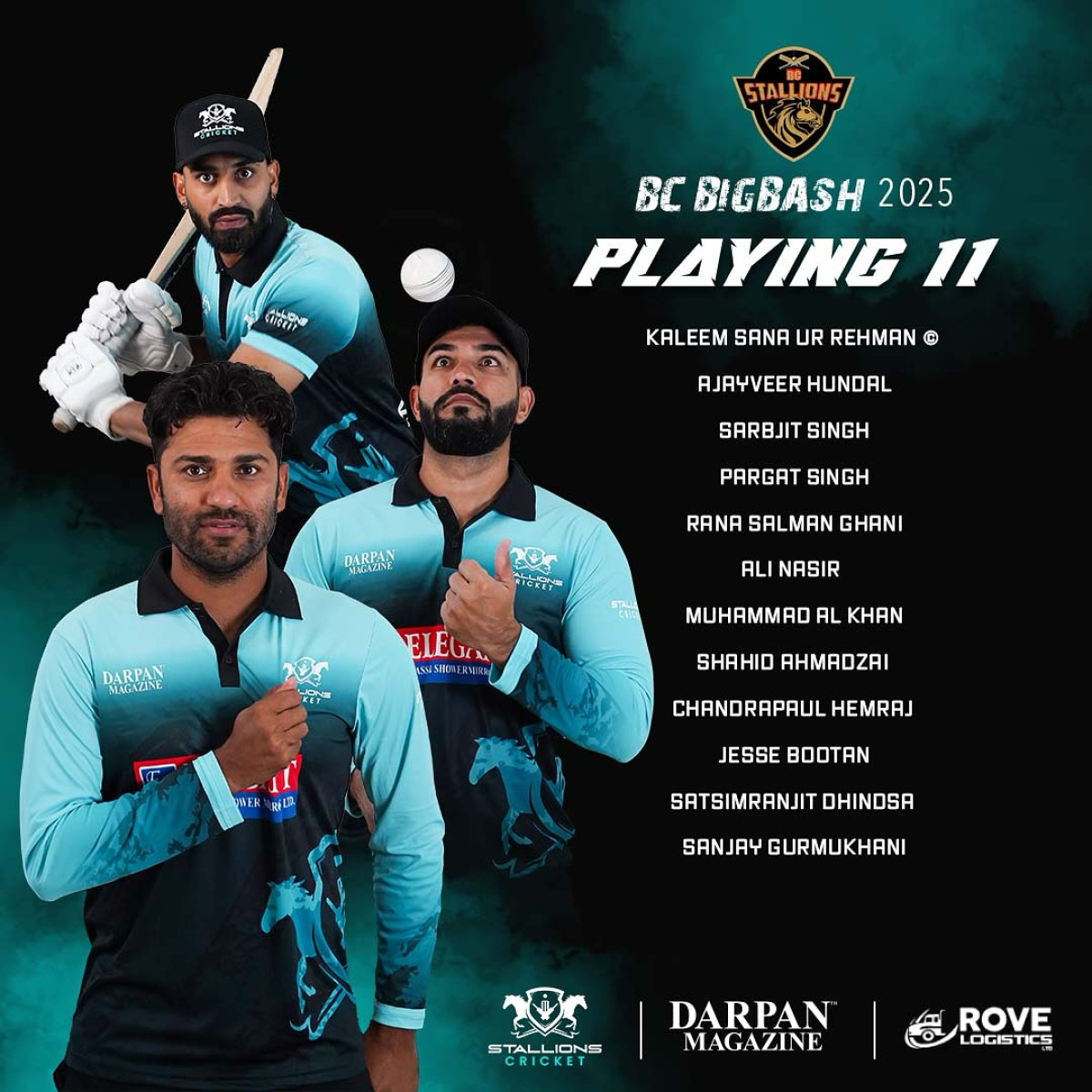 Stallions Cricket Squad Finalized With Shahid Ahmadzai Leading Charge BC Stallions lock in their game-twisting lineup with Shahid Ahmadzai and dynamic strategy!
