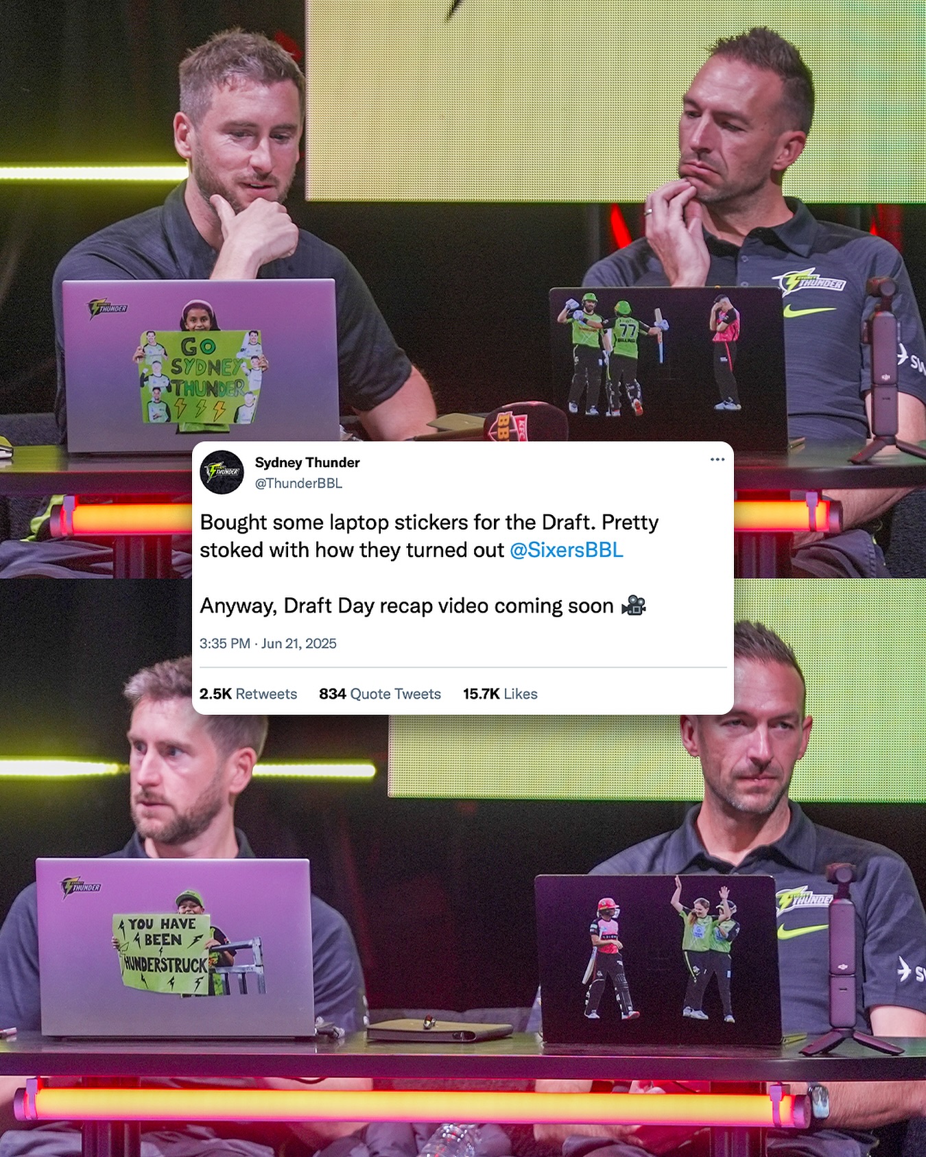 Social media buzzes as Thunder celebrates a top-notch Sixers performance in Big Bash league action!!