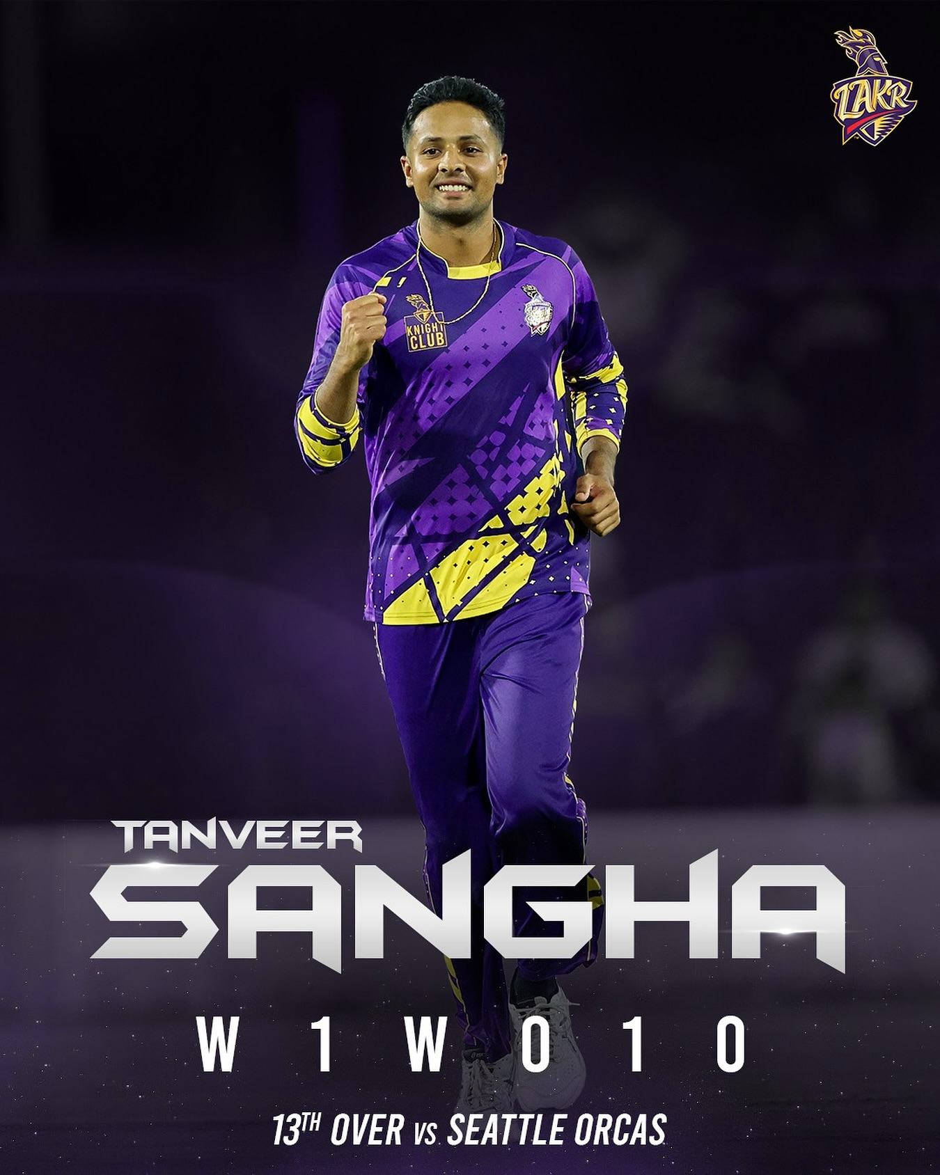 Tanveer Sangha Shines In LA Knight Riders Special Feature Tanveer Sangha ignites passion on the field as LA Knight Riders rally for MLC 2025 glory!!