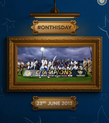 Team India Triumphs At 2013 Champions Trophy Final