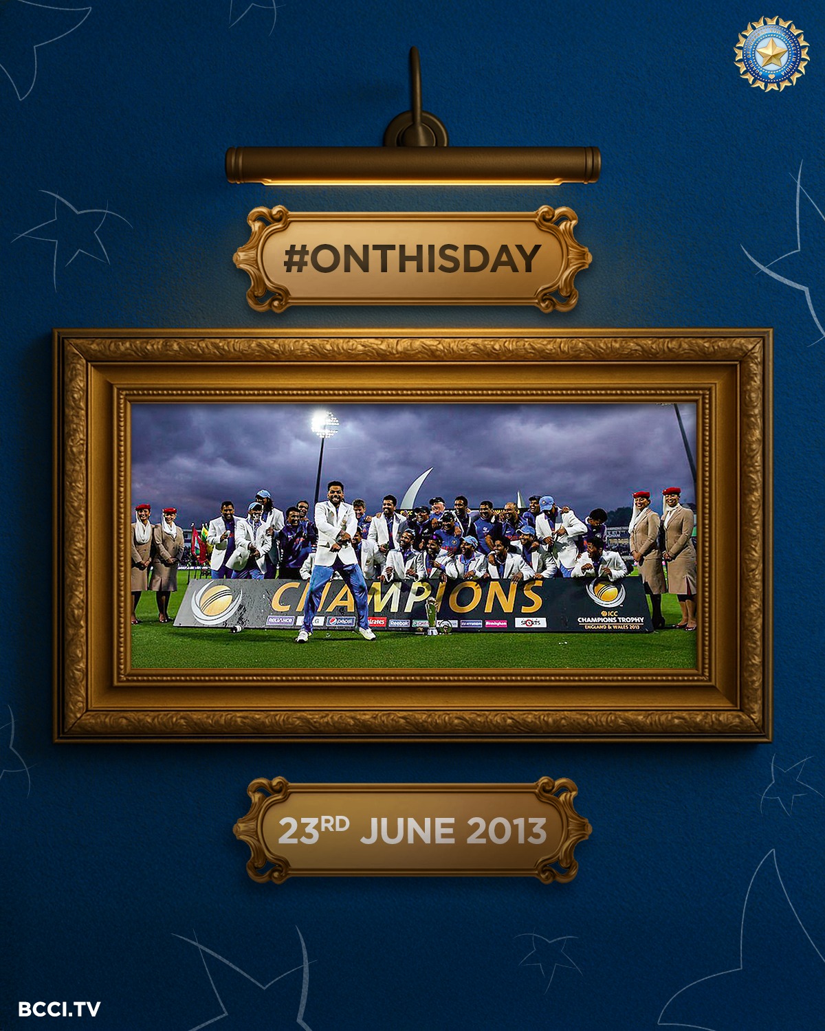Team India Triumphs At 2013 Champions Trophy Final Relive the thrilling final in Birmingham as India seals Champions Trophy glory in 2013.!!!