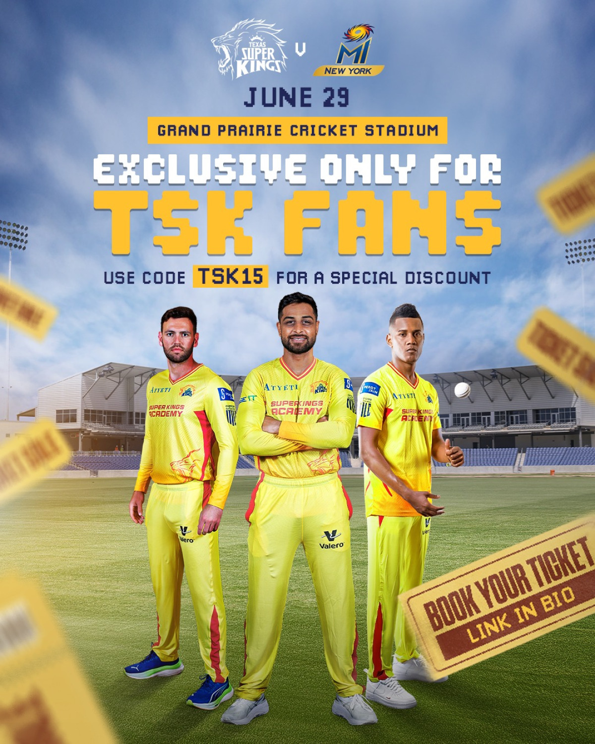 Texas Super Kings Set Stage For El Clásico Showdown Secure Your Spot for the Must-See Battle as Texas Super Kings Spark MLC2025 Excitement!!!!