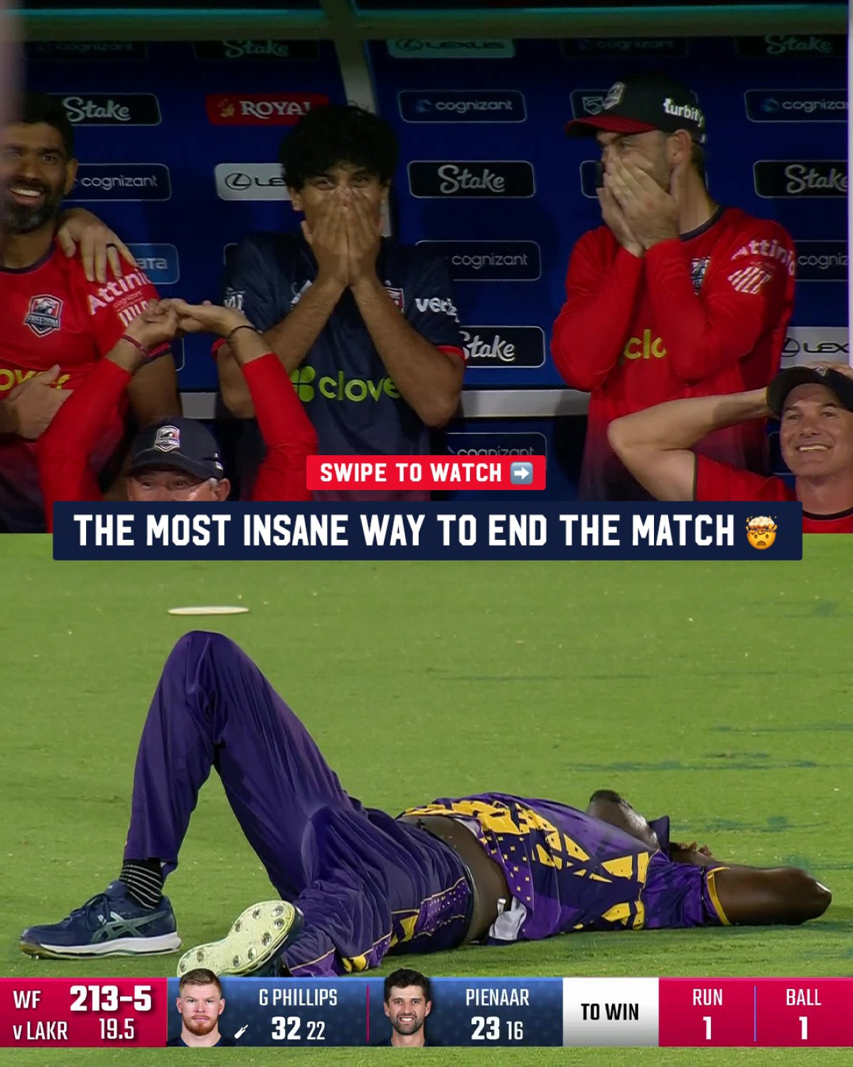 Thrilling Finish In Cricket’s One-Ball Showdown FINAL BALL TENSION! Major League ties the match with an electrifying one-ball finish! Now