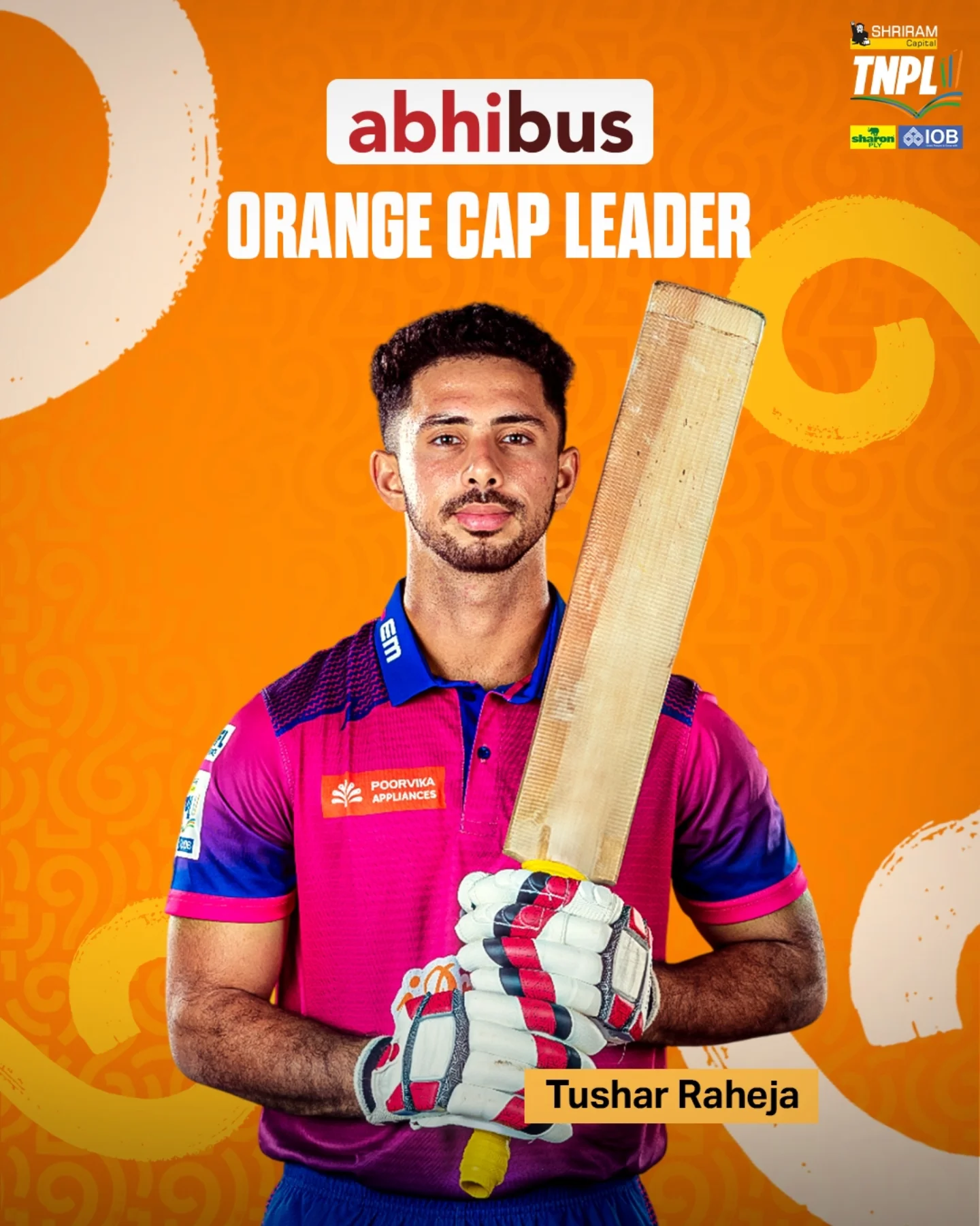 TNPL Orange Cap Leaderboard Unveiled Tirunelveli showdown: Abhibus India unveils riveting Orange Cap details in TNPL 2025 - Top