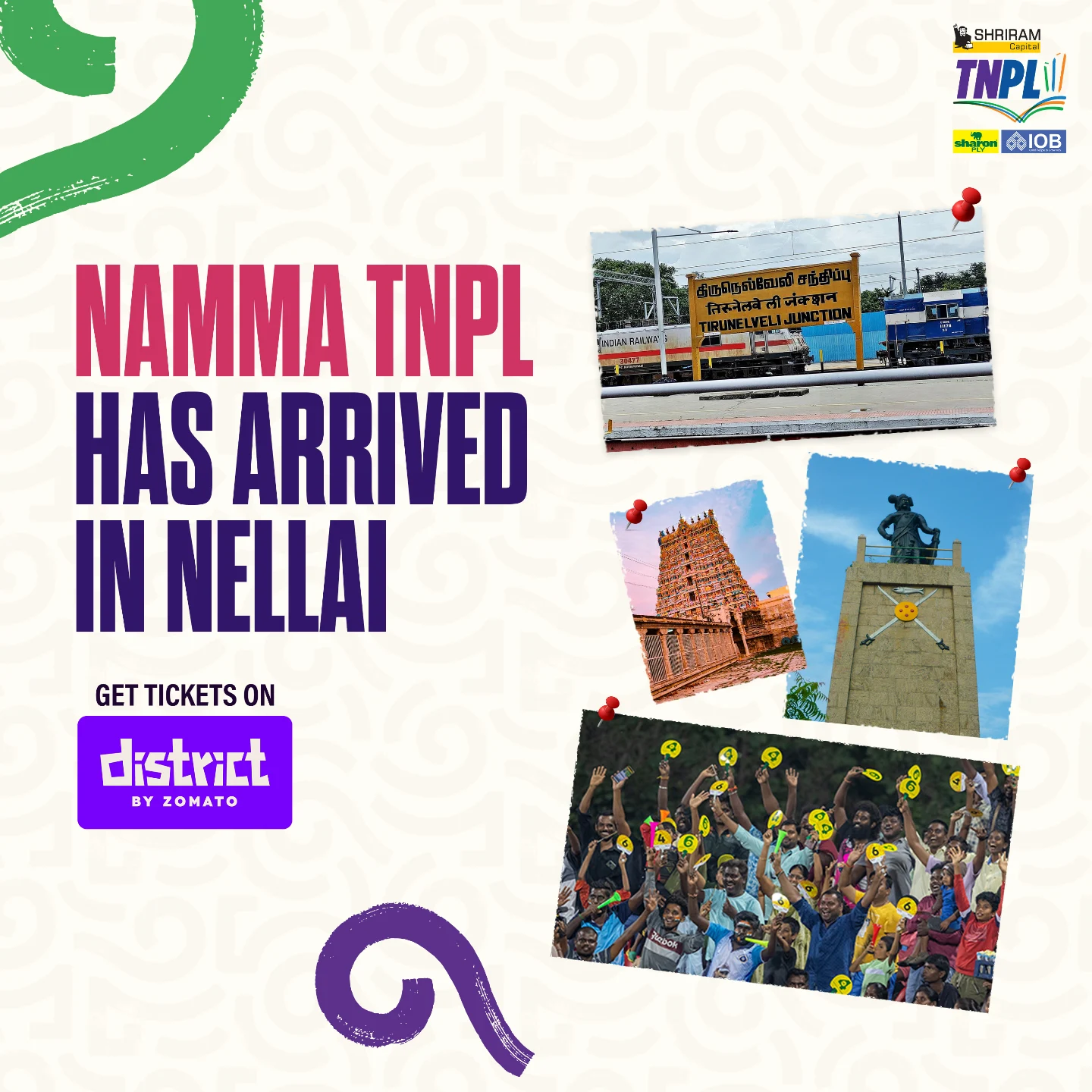 TNPL Reaches Nellai – Ticket Sales Live Experience premier cricket action in Nellai with live ticket sales and fervor advancing!!