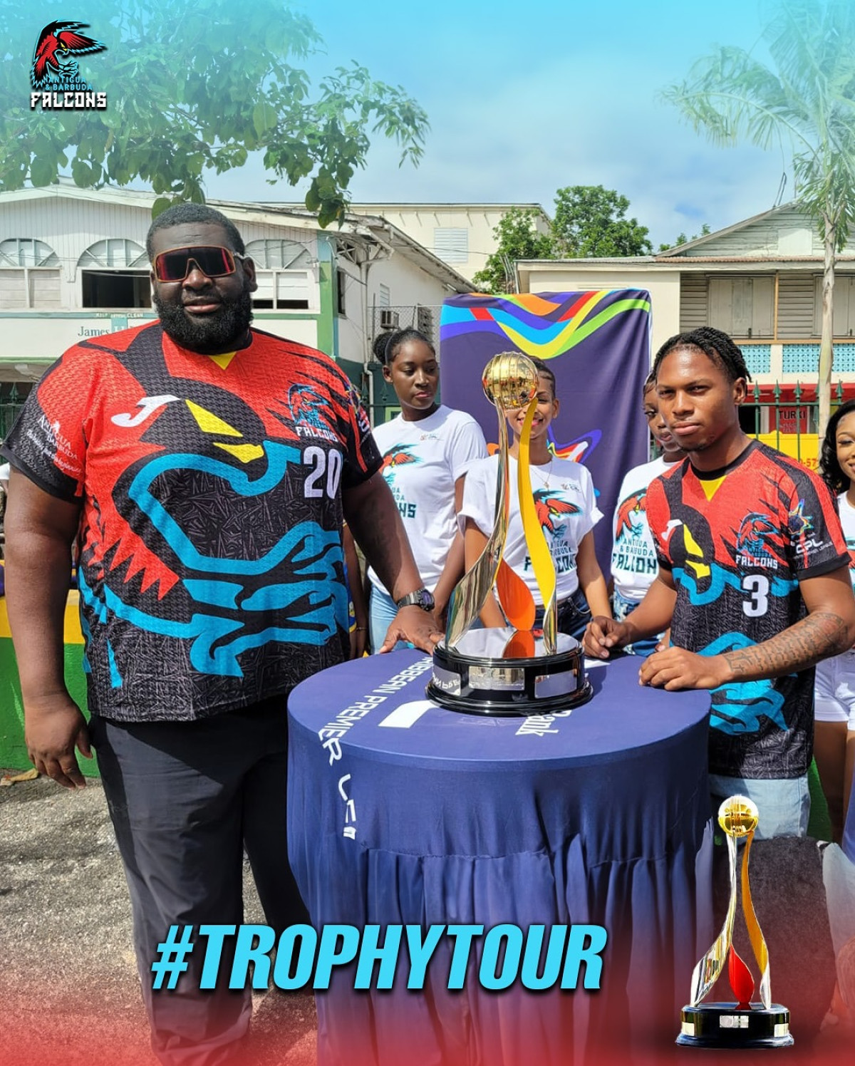 Antigua welcomes a spirited Trophy Tour as players light up the pitch with fervor tonight!