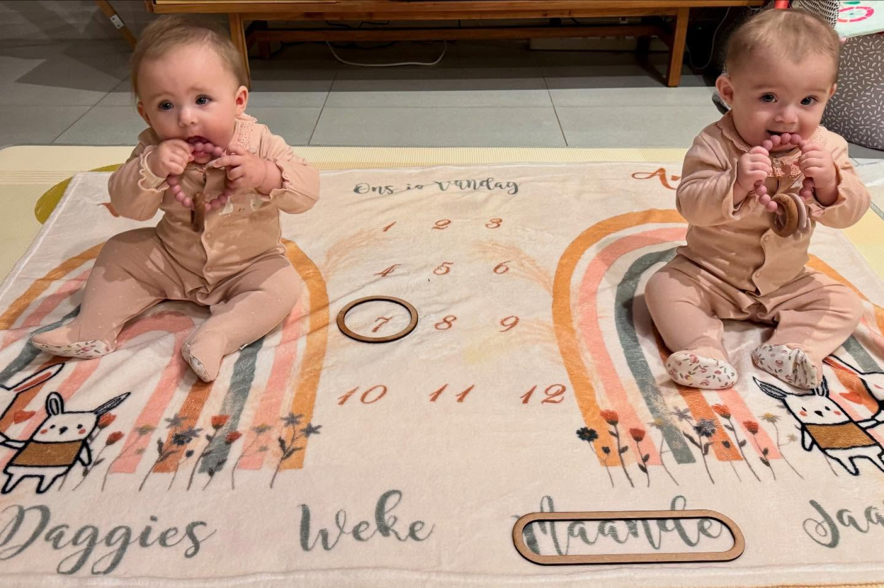 Twin Milestones Shine For Mignon Du Preez Minke crawls and says 'Da‑Da', while Antonij delights with cinnamon and adorable giggles!!