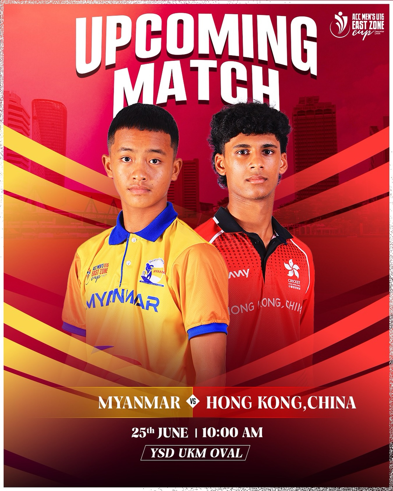 Thrilling youth contest as Myanmar pursues comeback while Hong Kong U16 holds win streak!!