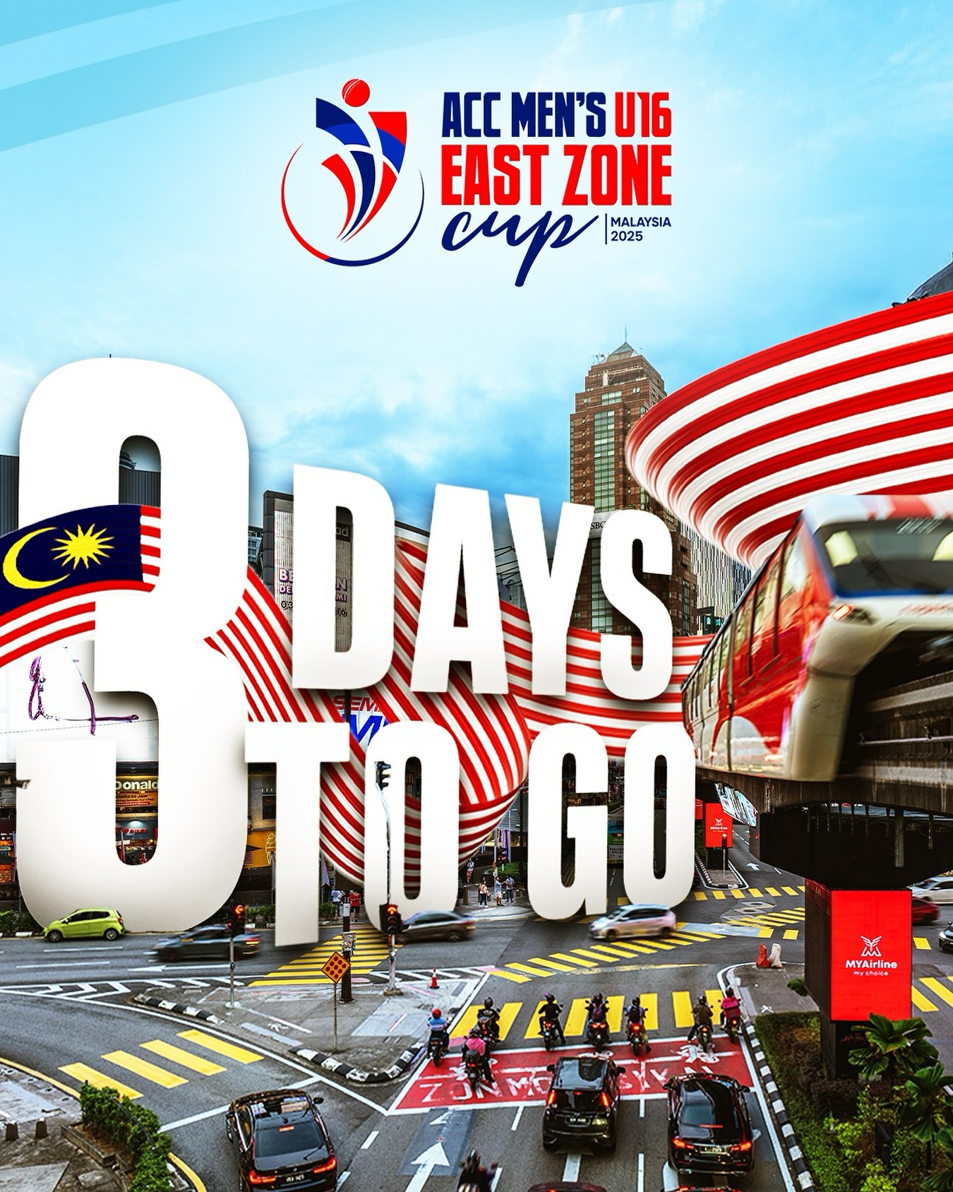 U16 Squads Set For ACC East Zone Cup 2025 The countdown begins as Asia’s emerging cricket stars prepare for fierce U16 battle action.