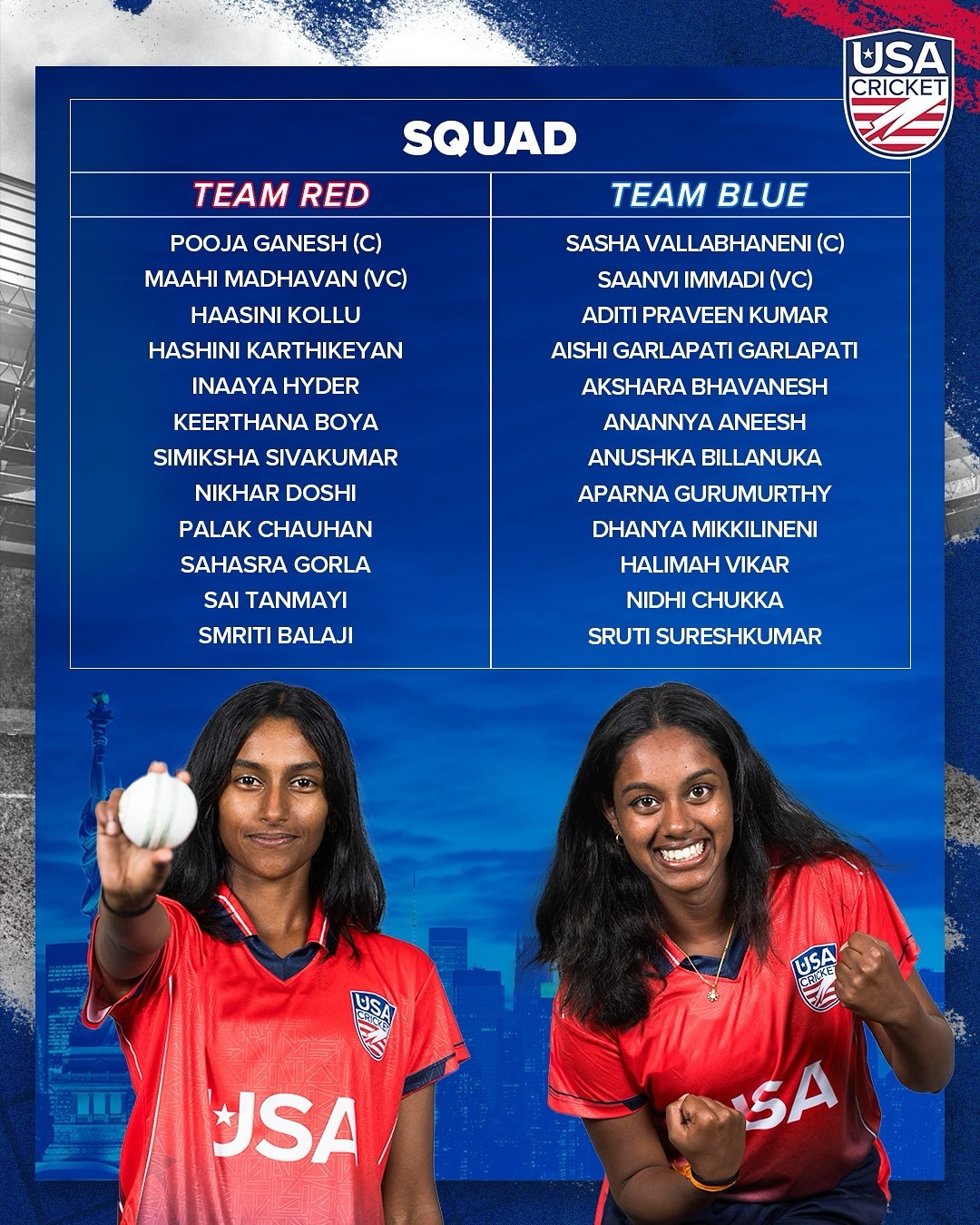 U19 Women’s Cricket Squads Unveiled For National Championship