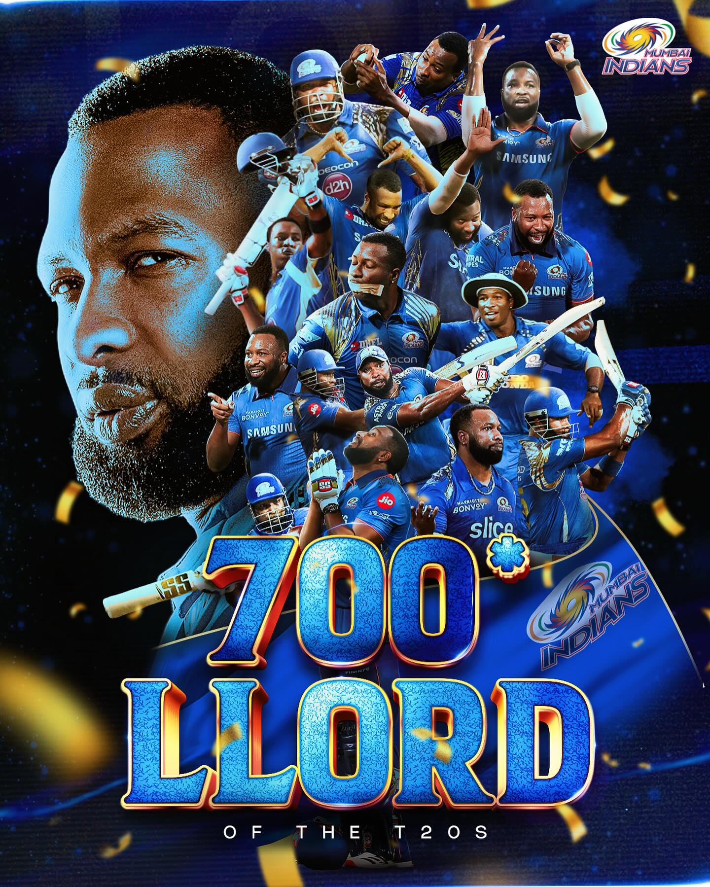 Undisputed Lord Of T20s Kieron Pollard leads Mumbai Indians in T20 dominance, inspiring fans with unrivaled flair