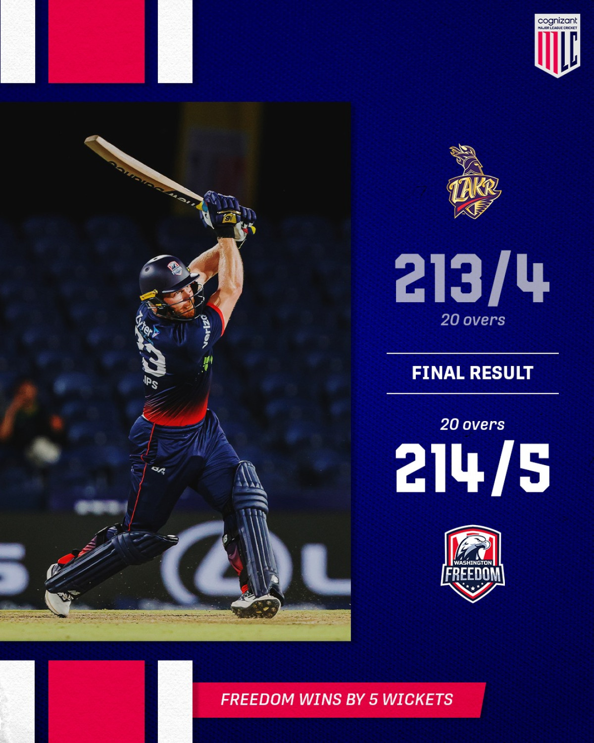 Washington Freedom Clinches Thrilling MLC Victory Electrifying play and crowd energy fuel a historic Major League Cricket win tonight – epic