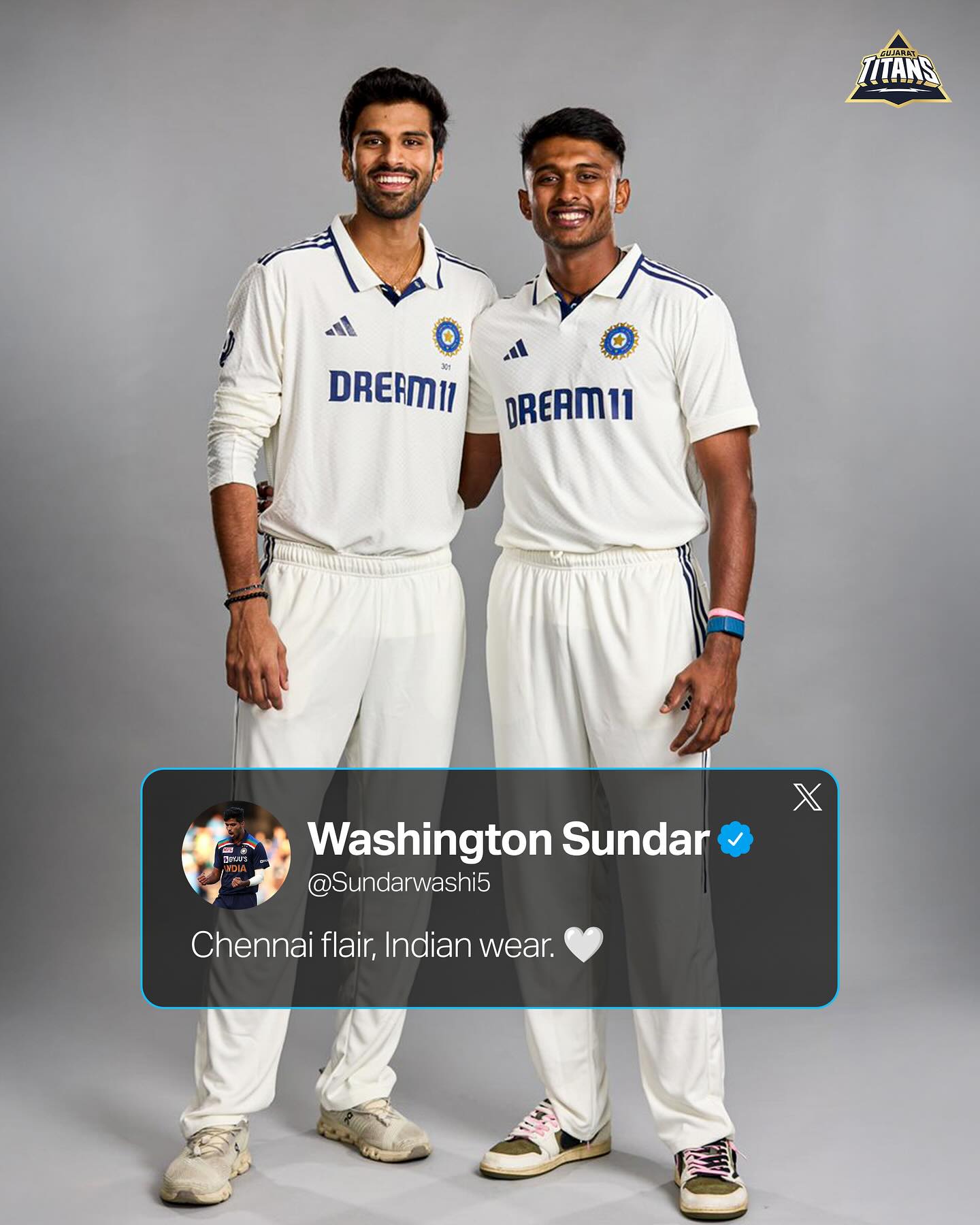 Washington Sundar And Sai Sudharsan Shine Together Genius of cricket meets passion for the game as Gujarat Titans spark brilliant pride - GO