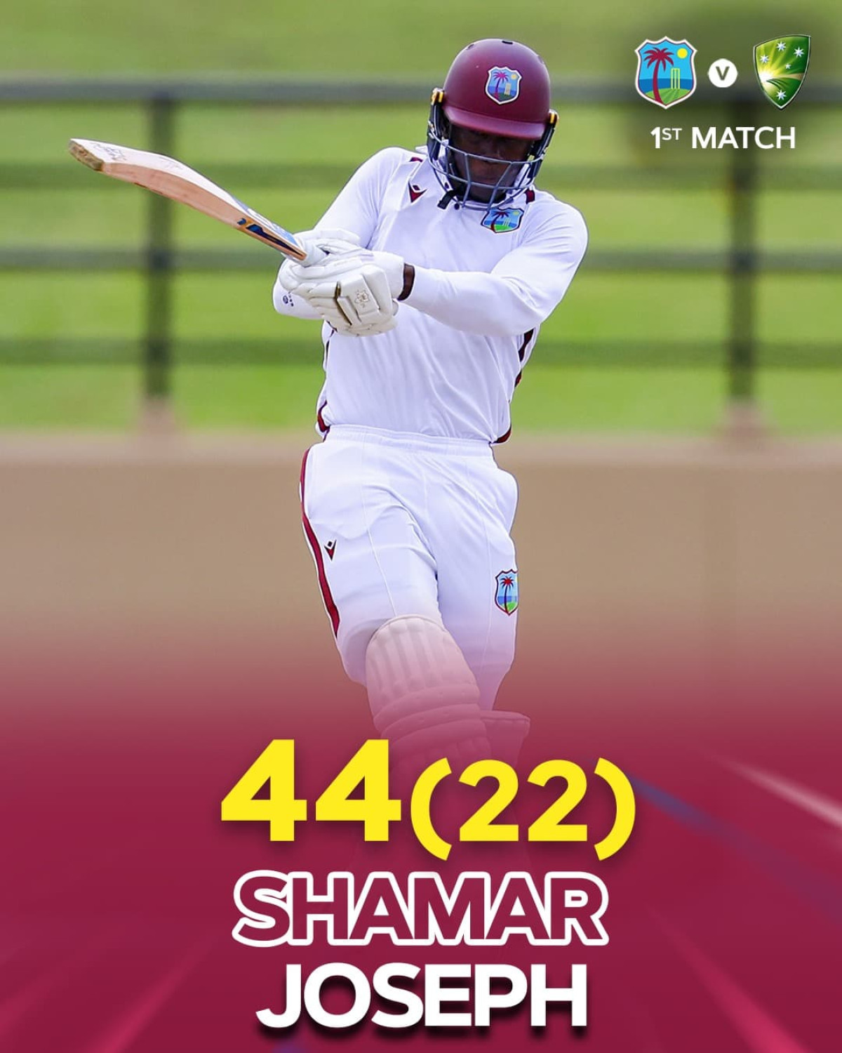 A determined Windies display on field, showcasing vigor in a riveting clash with Australia