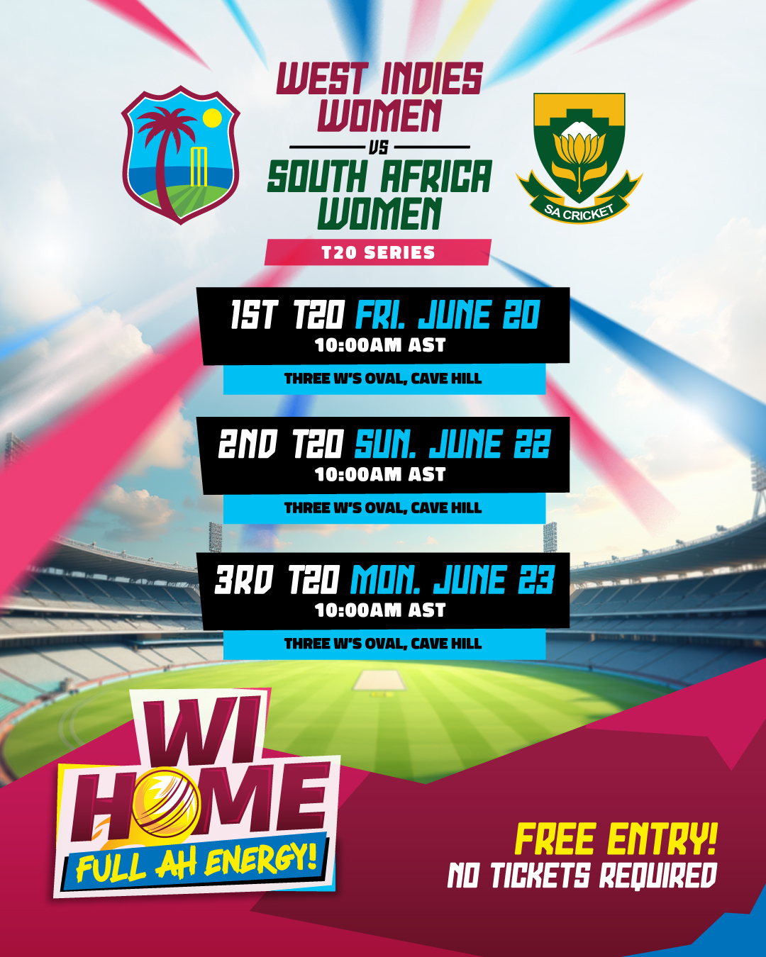 West Indies Cricket Invites Barbados For Island Vibes