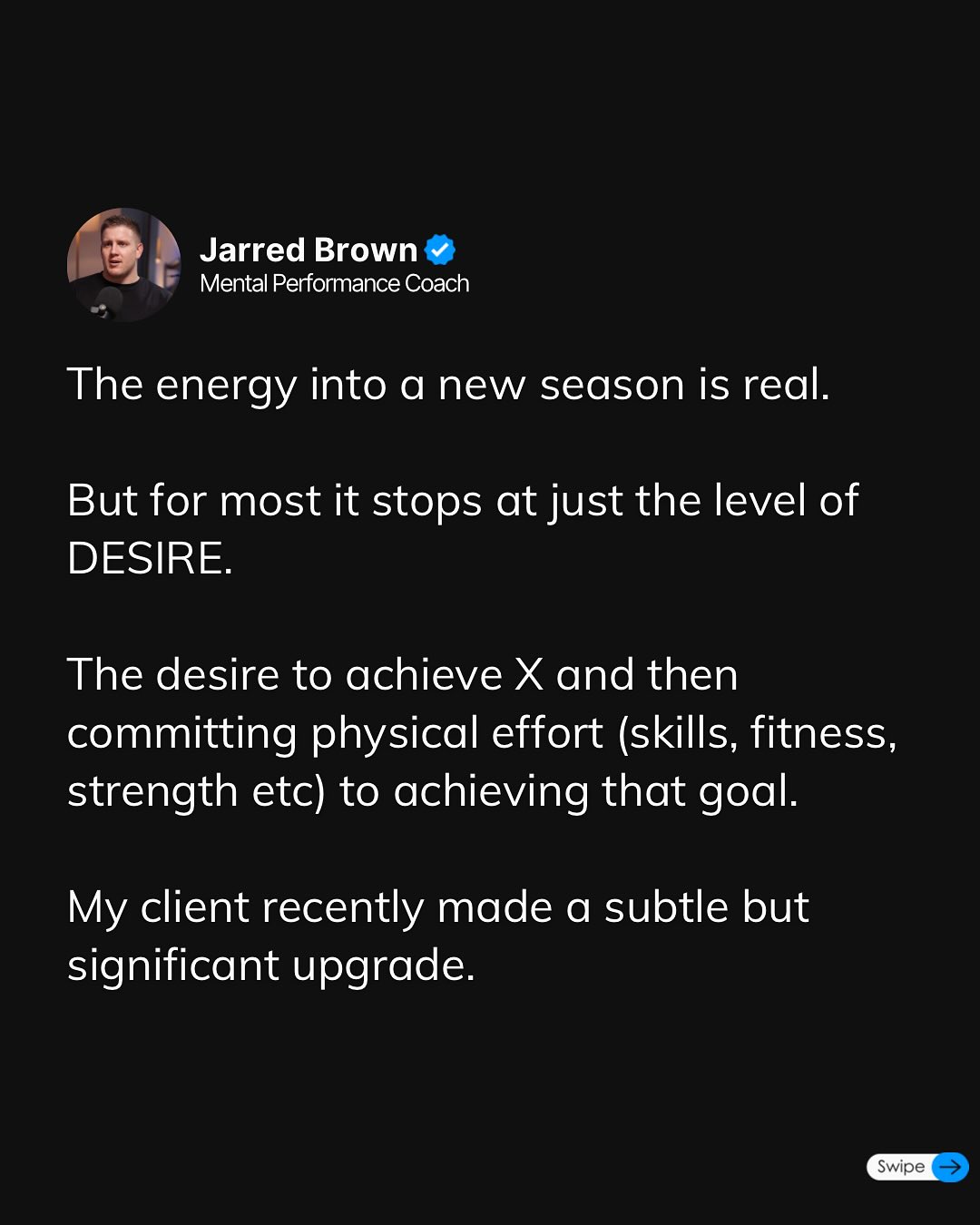 Winning Season: The Mental Shift That Changed It All