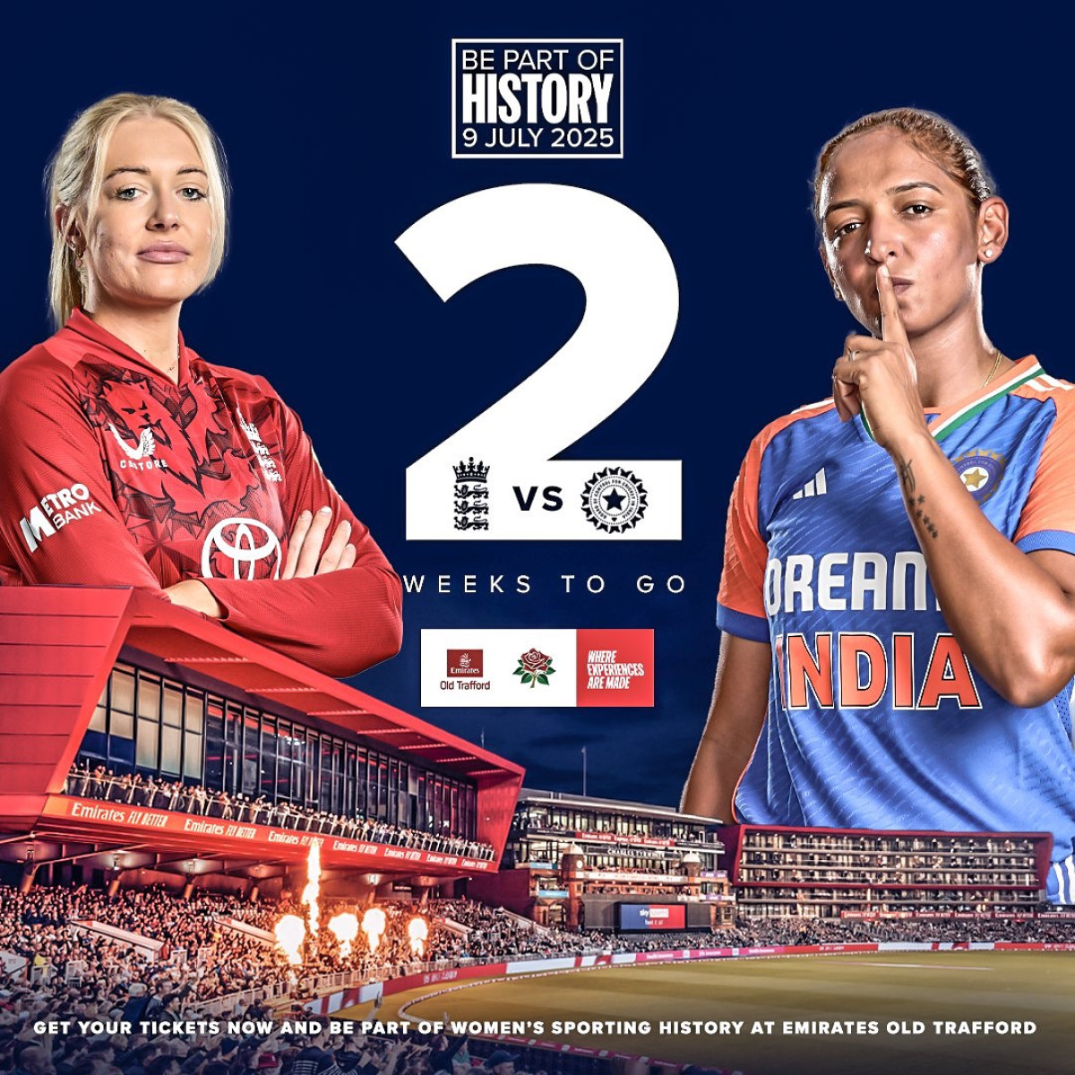 Anticipation rises as England Women brace to meet India Women in a thrilling IT20 clash!!!