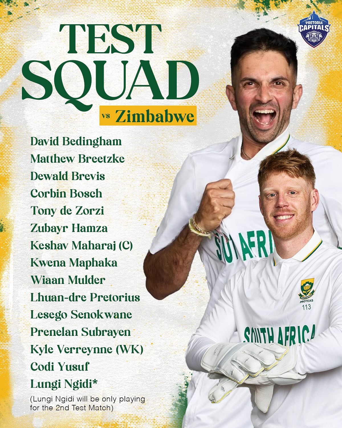 World Test Champions Headed To Zimbabwe South African cricket excellence takes flight as champions set course for Zimbabwe on tour
