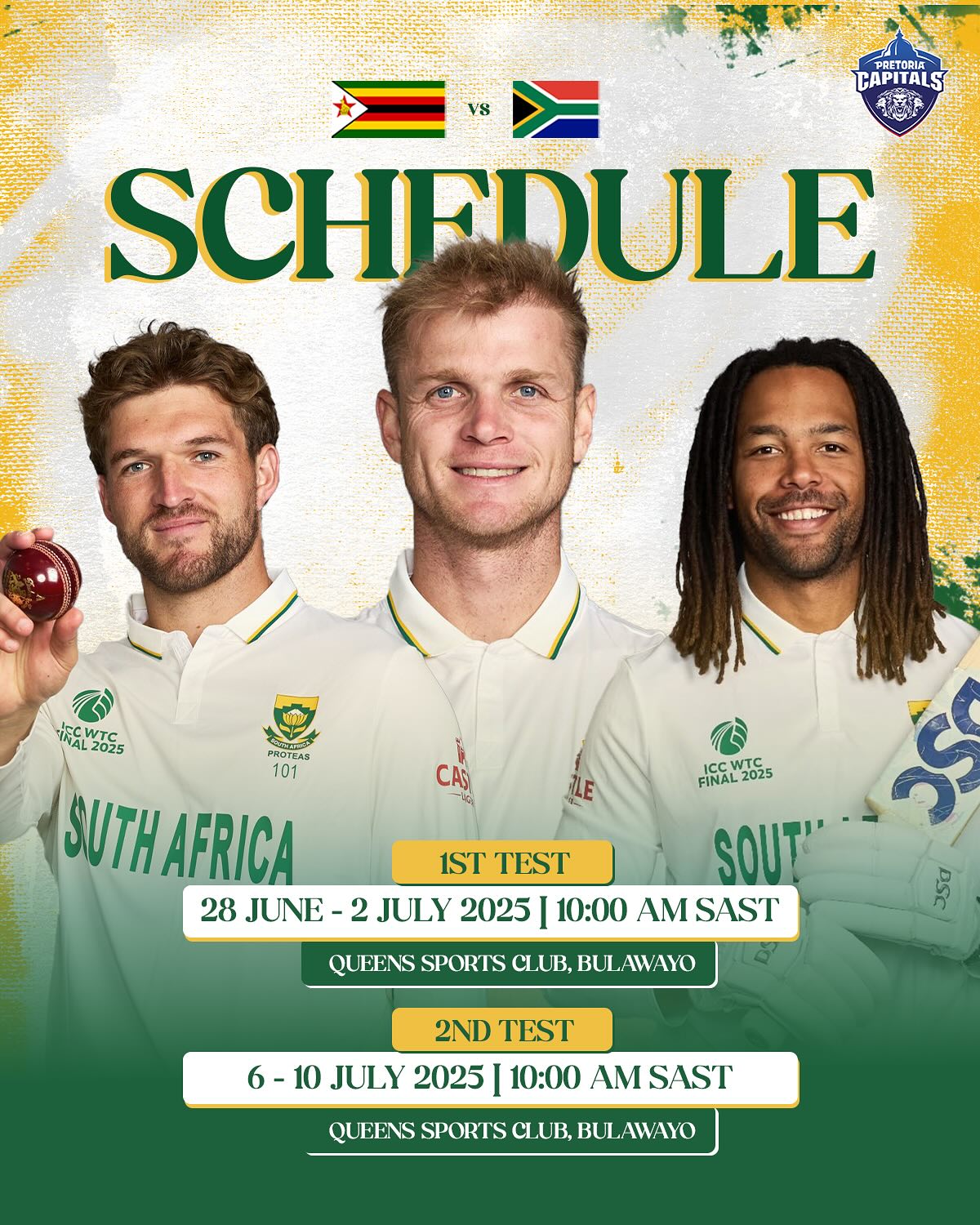 World Test Champions Headed To Zimbabwe