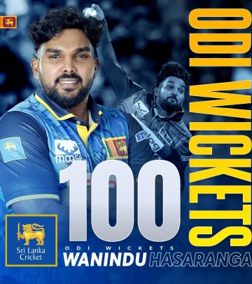 Century Of Wickets: Hasaranga Hits 100 ODI Wickets