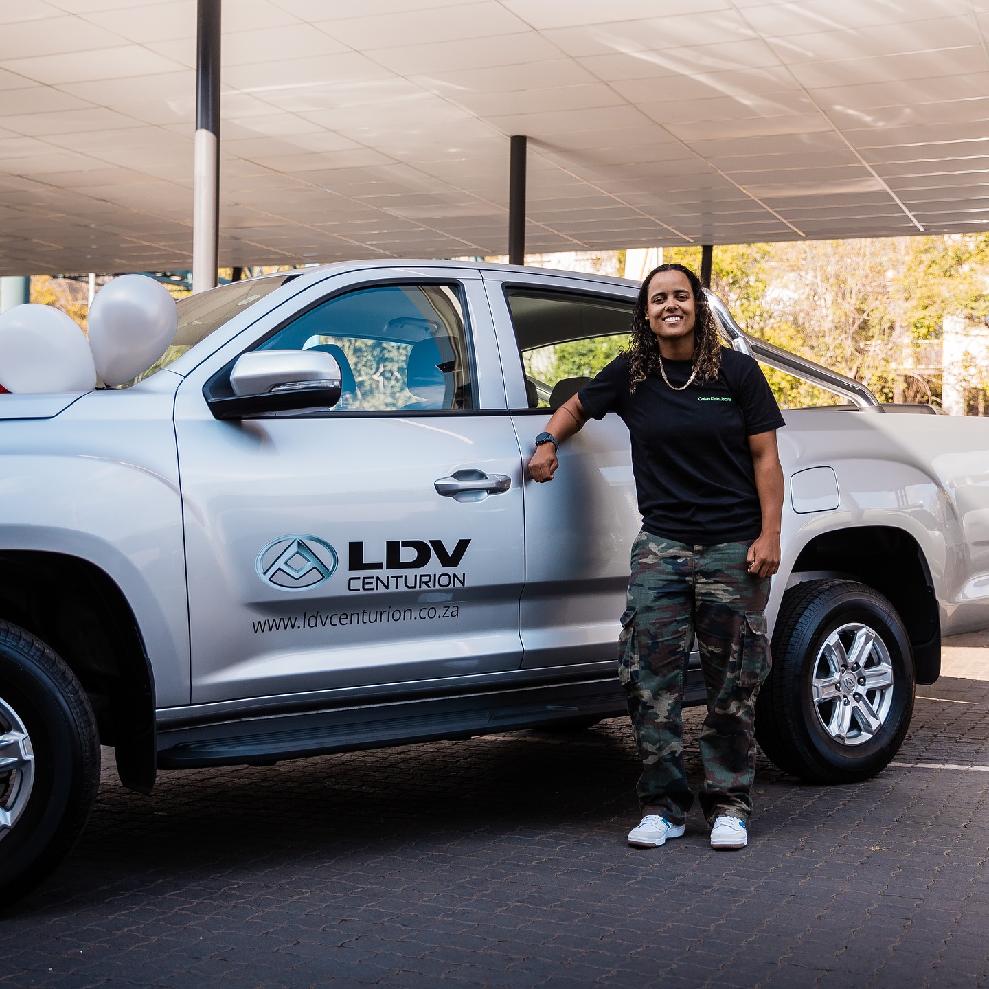 Chloe's new ride combines home comfort and rugged style as she rides with pure joy. - Wow!