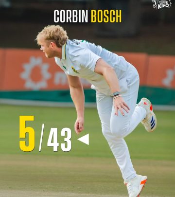 Corbin’s 5-Star Show Shines in Zim Vs SA Clash