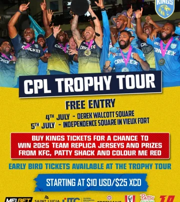 CPL Trophy Tour Arrives In Saint Lucia