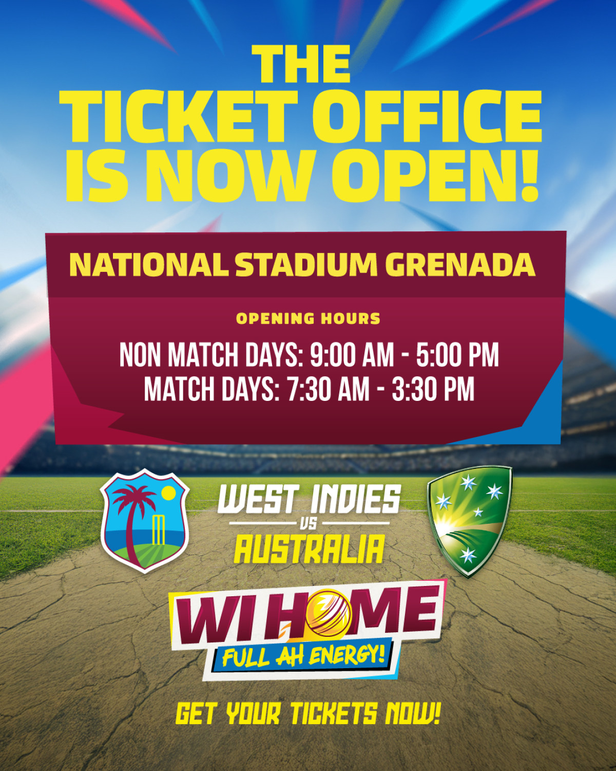 Cricket Returns To Spice Isle Ultimate Format Action Tickets Are Now Available As West Indies Unleash Their Full Ah Energy In Grenada - Get set