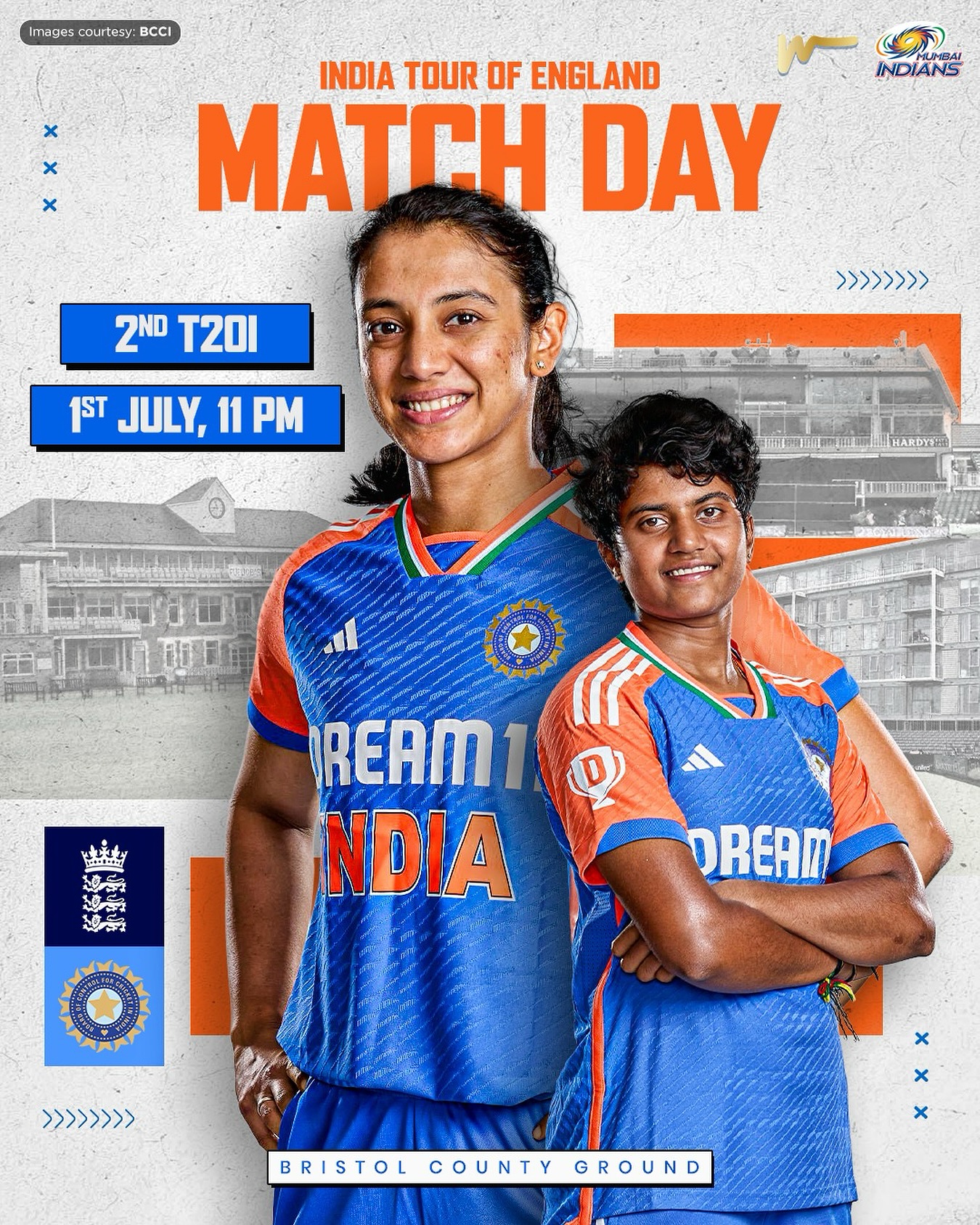 ENGvIND Game 2: Mumbai Indians Strike a Chord Cricket action unfolds in Game 2 as Mumbai Indians light up the field with stellar energy.