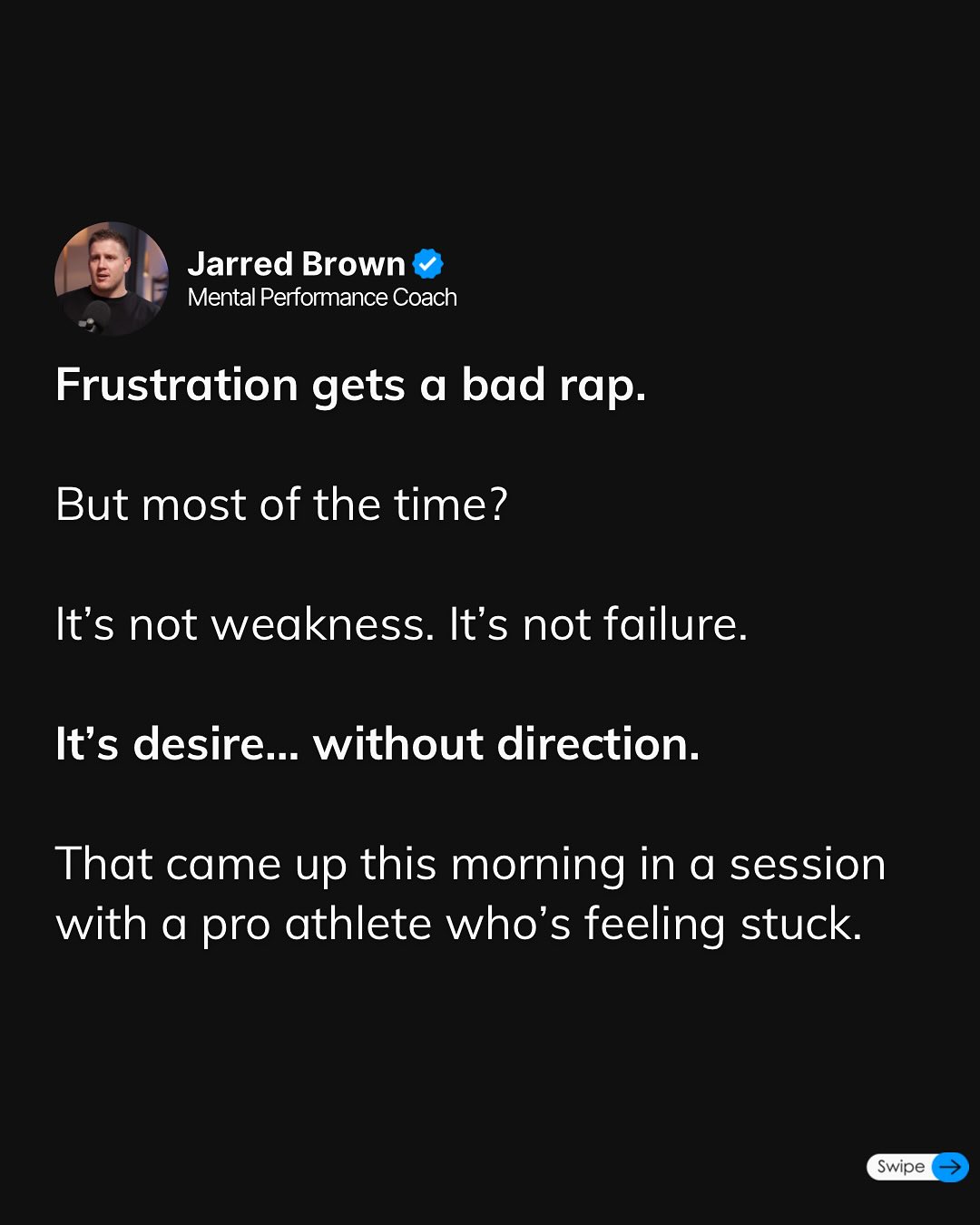 Frustration Fuels Mental Coaching Breakthroughs