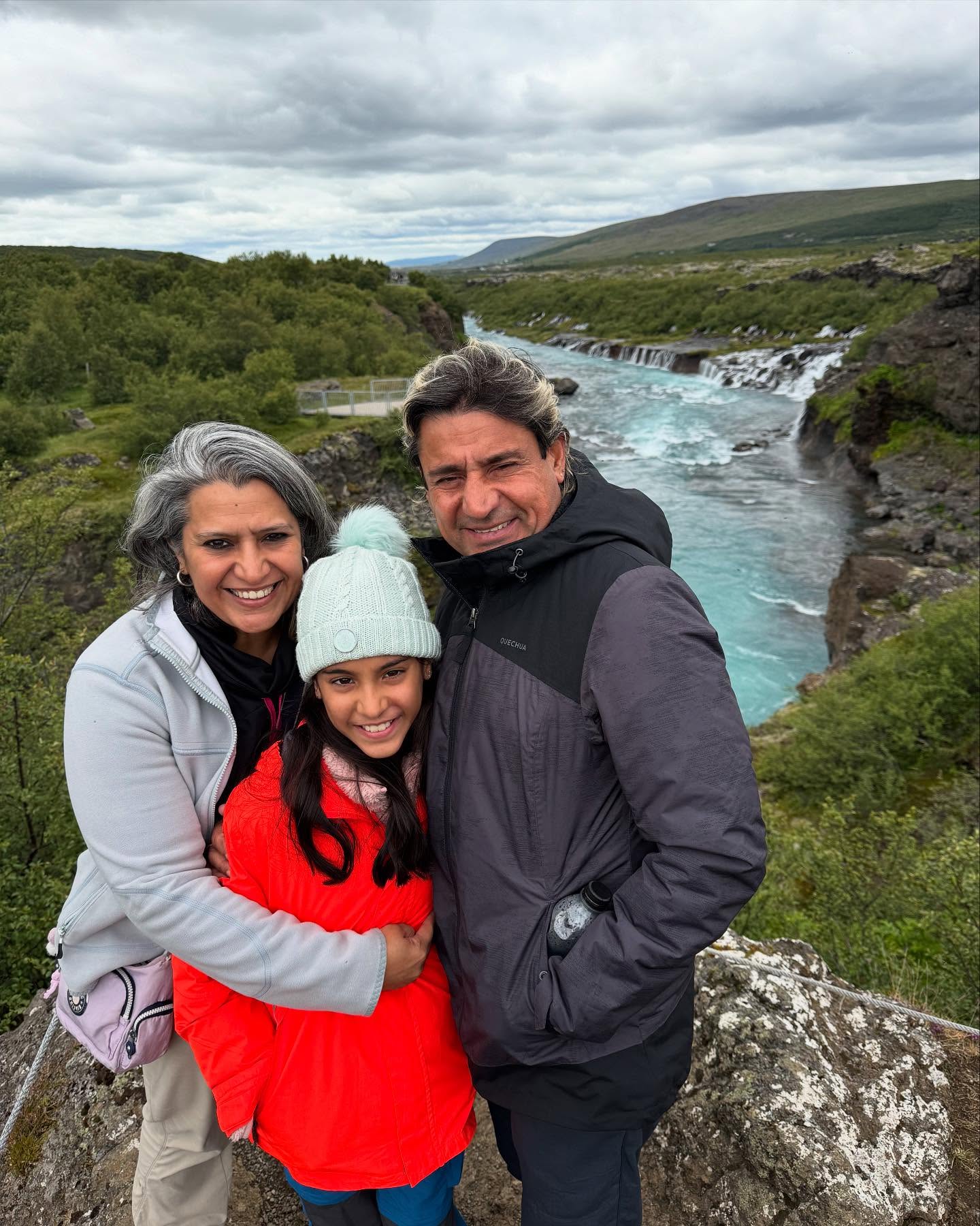 Iceland’s Hraunfossar and Barnafoss: Turquoise cascades boldly set against dark lava rock.