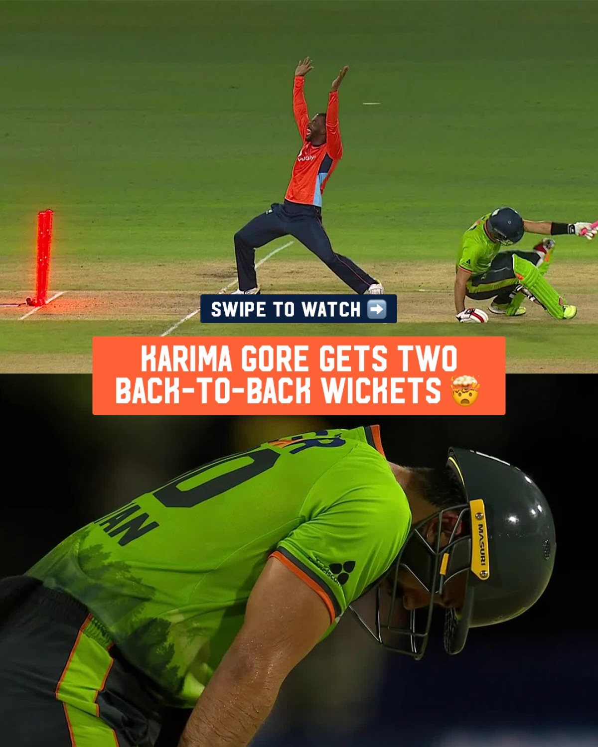 Unicorns' star Karima Gore’s two-ball dismissals leave cricket fans awestruck and excited!