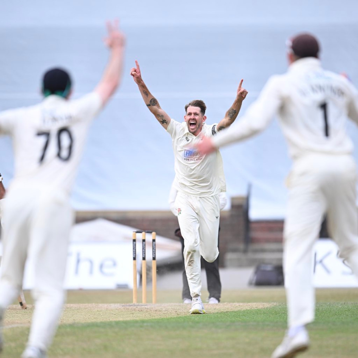 Derbyshire falters as their top order crumbles while Lancashire amasses a 373-run lead.!!!